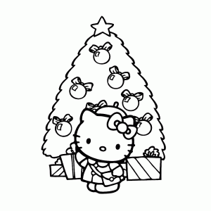 Hello Kitty voor de kerstboom