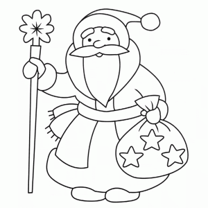 De kerstman op pad