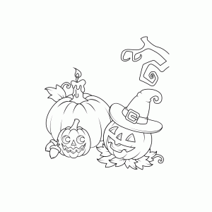 Halloween pompoenen
