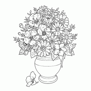 bloemen op een vaas