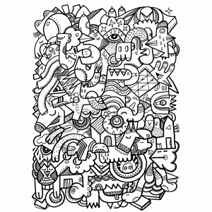 monster doodle