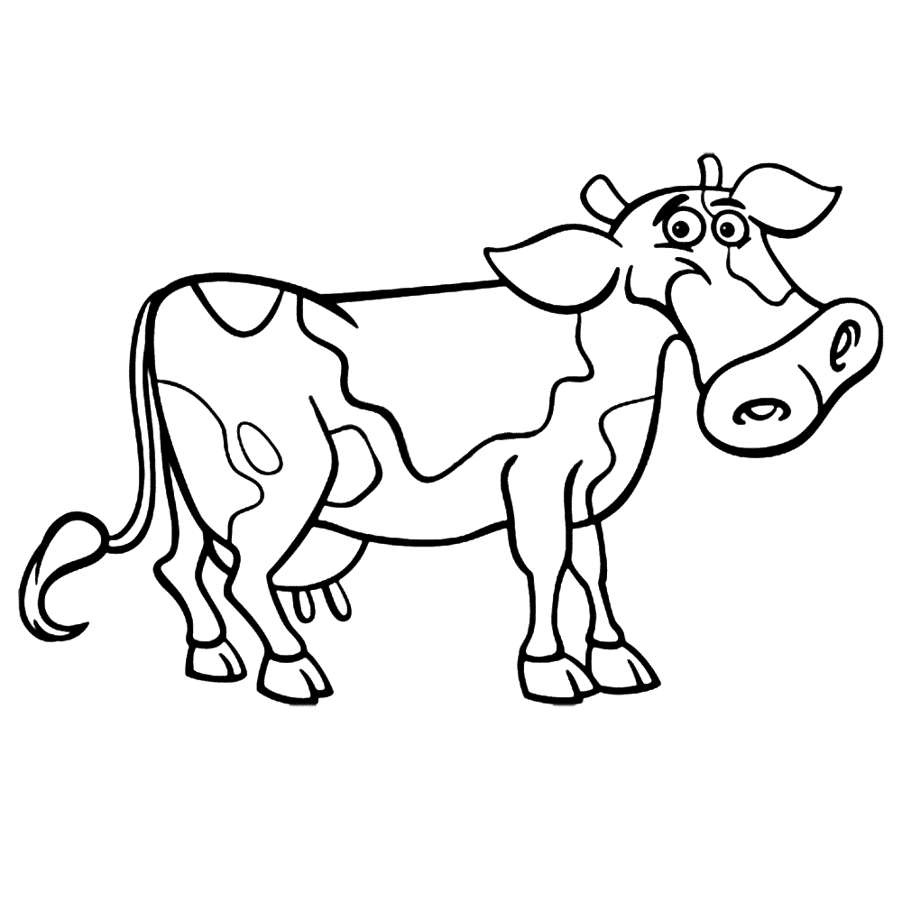 bekijk koeien-0010 kleurplaat