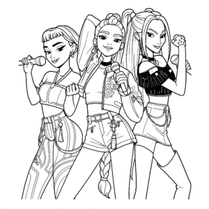 De meiden van Huntrix   K Pop Demon Hunters