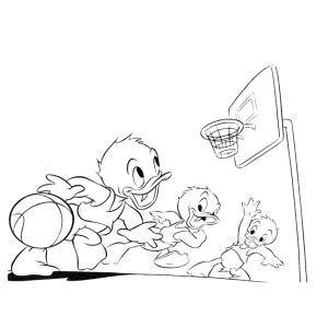 Basketballende eendjes