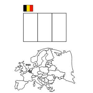 Landen en vlaggen: Belgie
