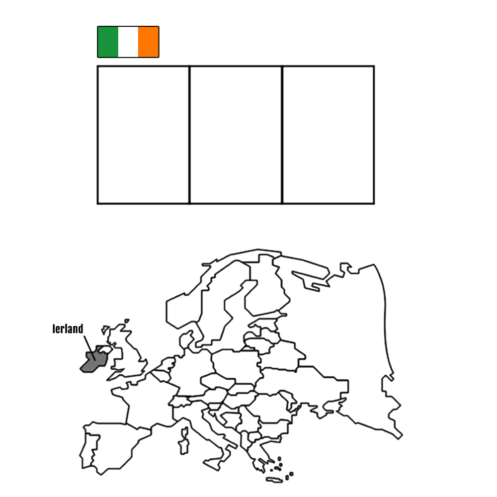 bekijk Ierland kleurplaat