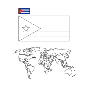 Landen en vlaggen: Cuba