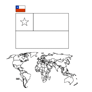 Landen en vlaggen: Chili
