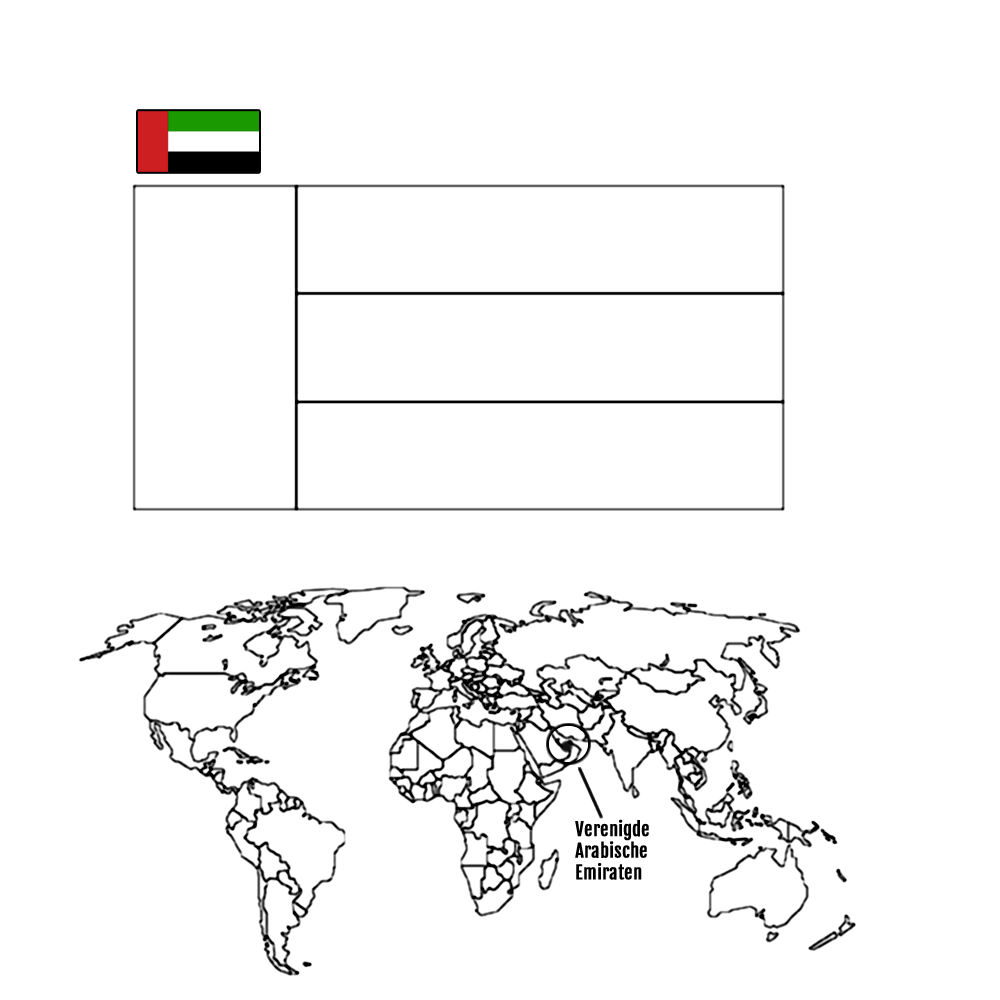 bekijk Verenigde Arabische Emiraten kleurplaat