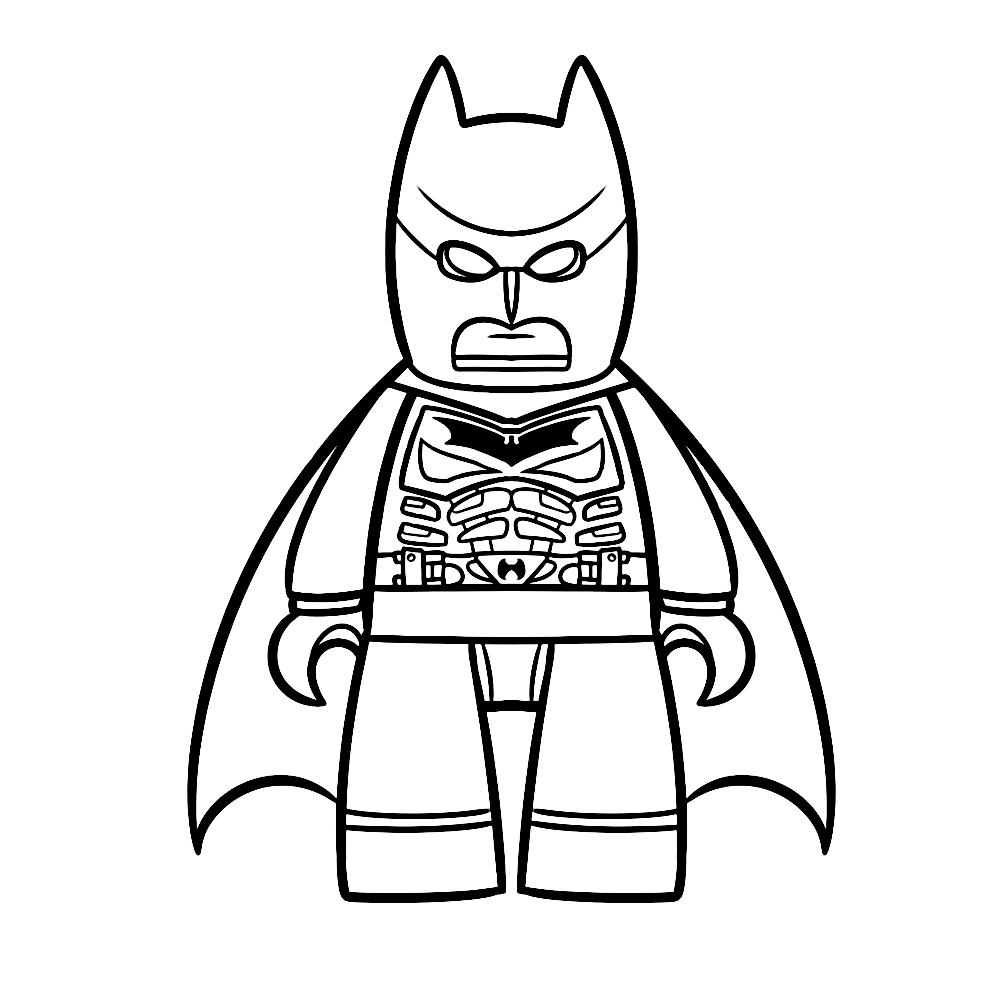 Leuk voor kids - LEGO Batman kleurplaat