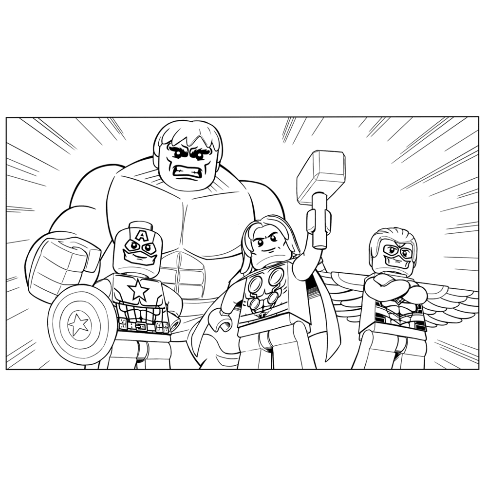 Lego Superheroes Kleurplaat / Superman and friends coloring pages.