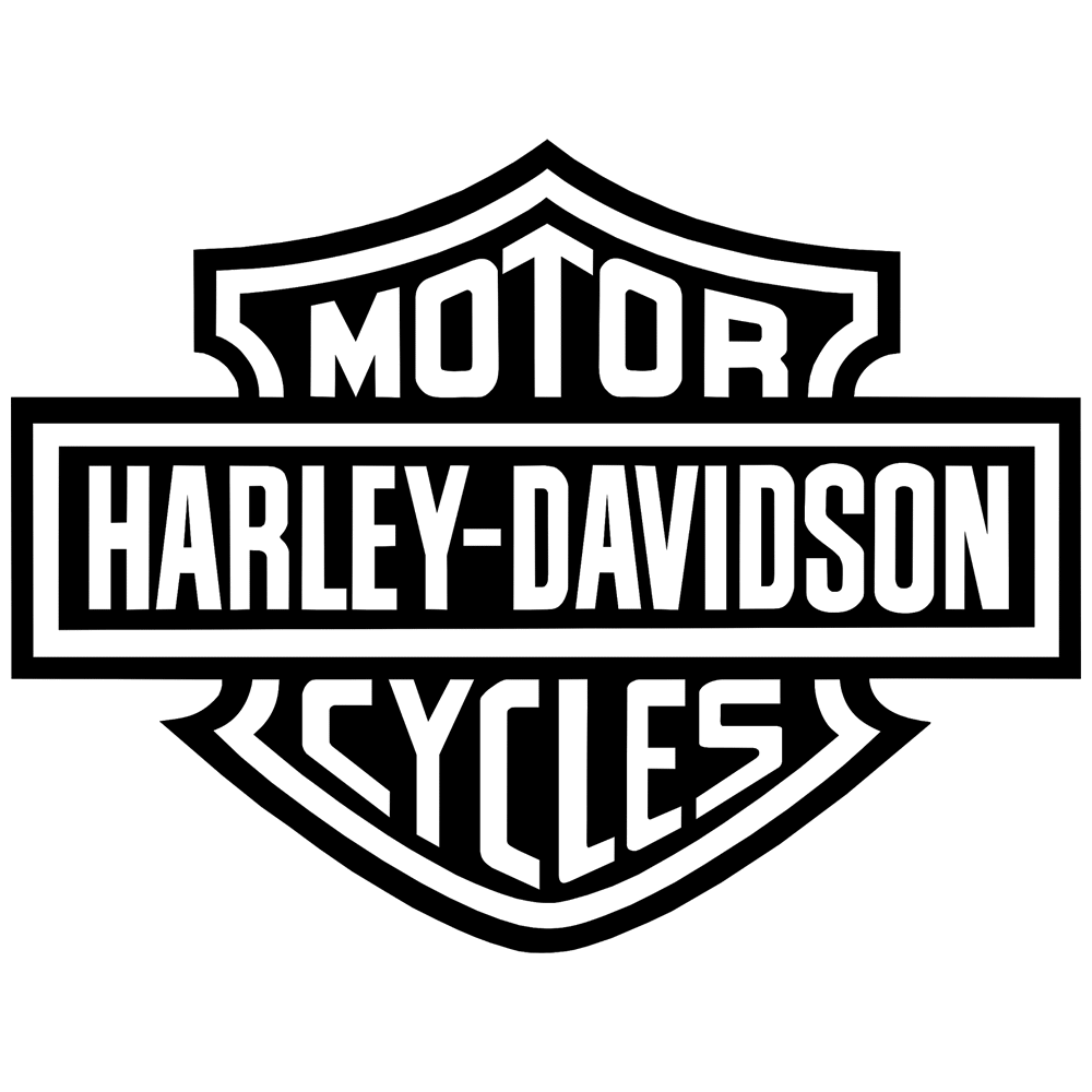 bekijk logo Harley Davidson kleurplaat