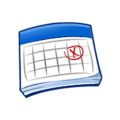 Maak een (maand)kalender kleurplaat