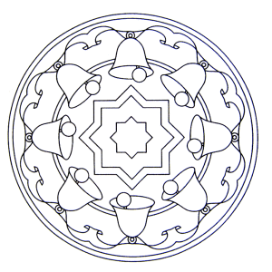 kerstklokken mandala