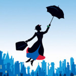 Mary Poppins kleurplaat