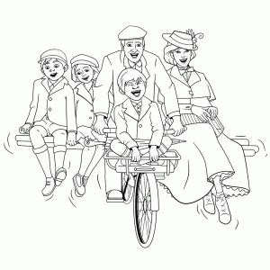 Een ritje op de fiets met Mary Poppins