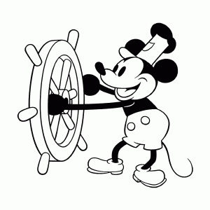 Mickey in Steamboat Willie