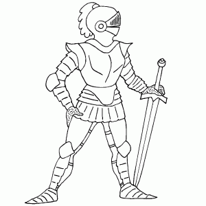 Knight in full armor