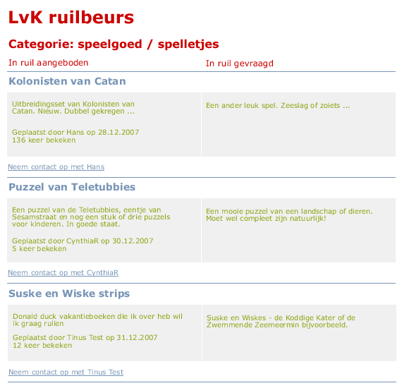 Een ruilbeurs op leukvoorkids.nl?