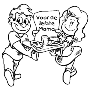 Ontbijt voor de liefste mama