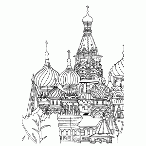 Moskou - kathedraal op het Rode Plein