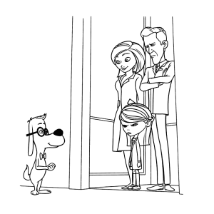 Mr Peabody met Penny en haar ouders