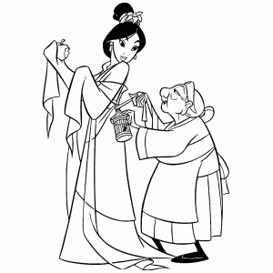 Mulan met haar grootmoeder