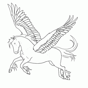 Pegasus het gevleugelde paard