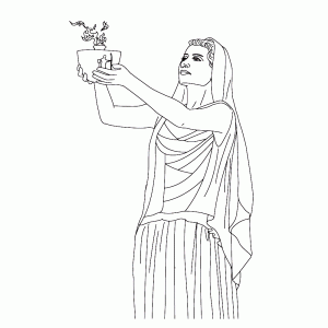 Hera is de gemalin van de oppergod Zeus