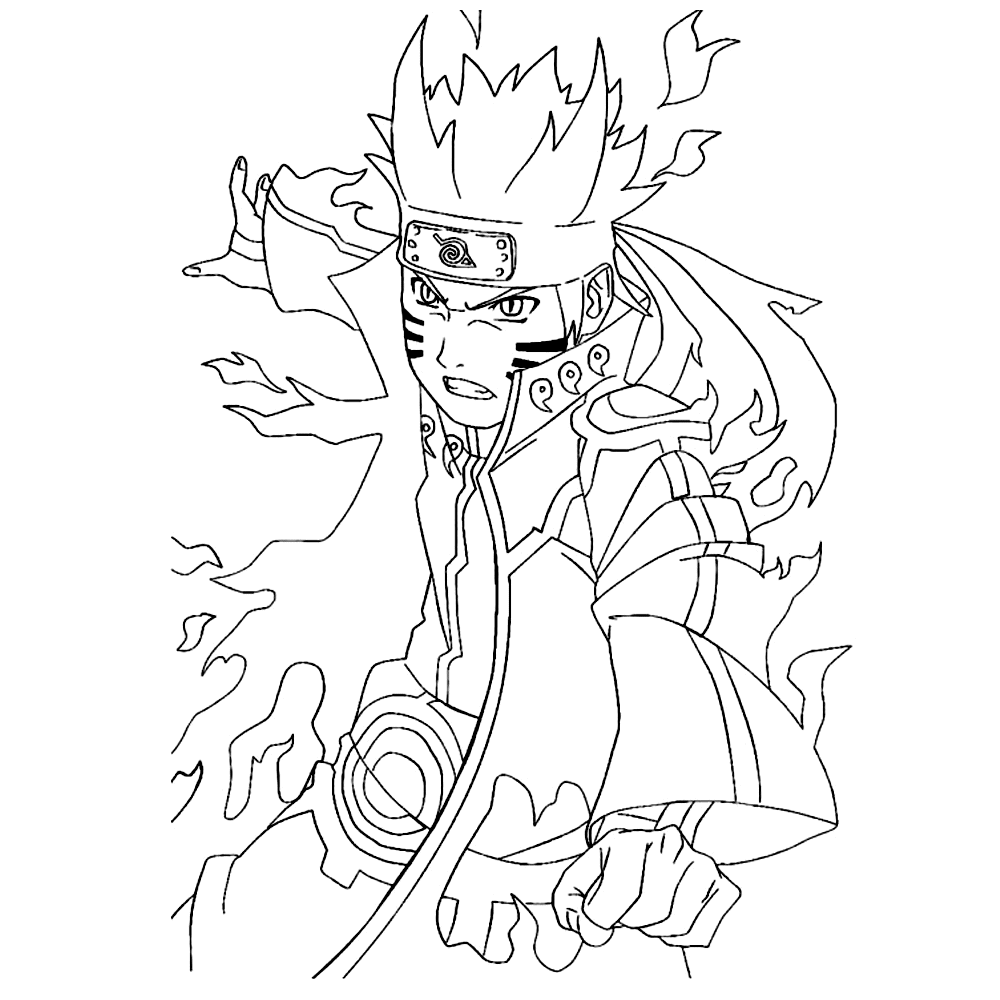 Kleurplaat Sasuke Uchiha Naruto Gratis Kleurplaten PDMREA
