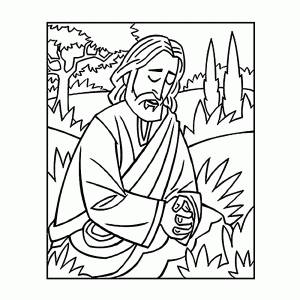 Jezus in de tuin van Getsemane