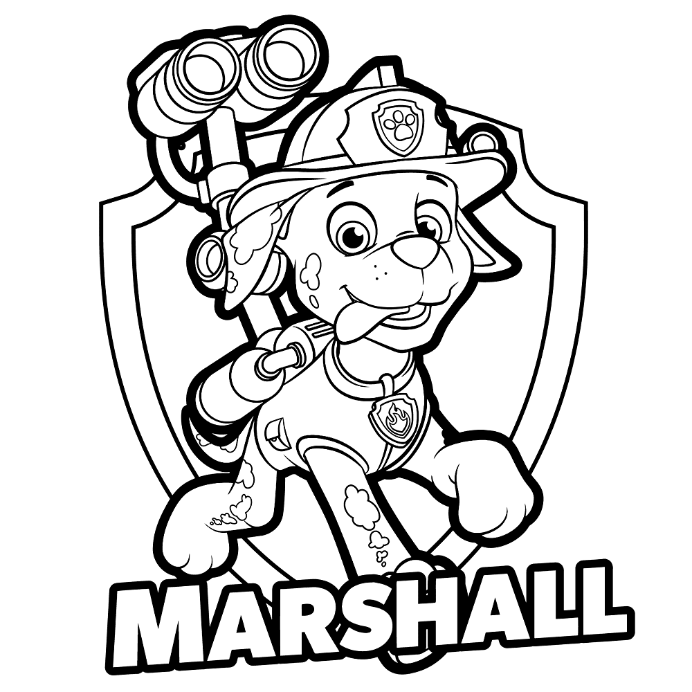 Alfabetische volgorde bouw bloeden Leuk voor kids (Fun for kids) – Marshall badge