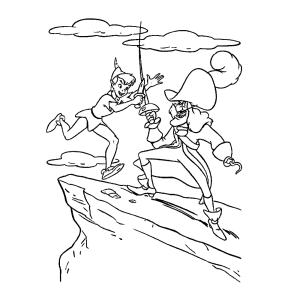 Peter Pan en Kapitein Haak