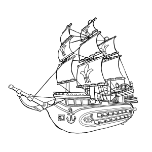 Een piratenboot