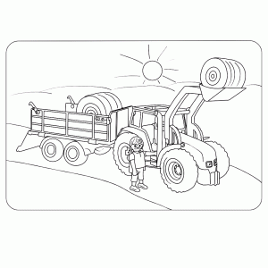 Playmobil boer met zijn traktor