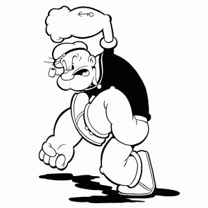 Popeye is heel sterk