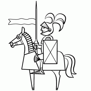 Mounted knight