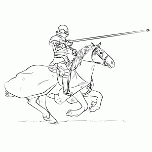 Knight with a lance