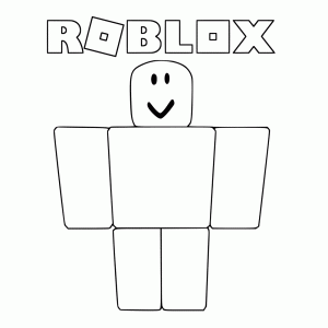 Kleurplaat Roblox Girl