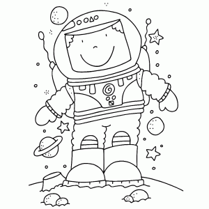 Een astronaut zet voet op de maan