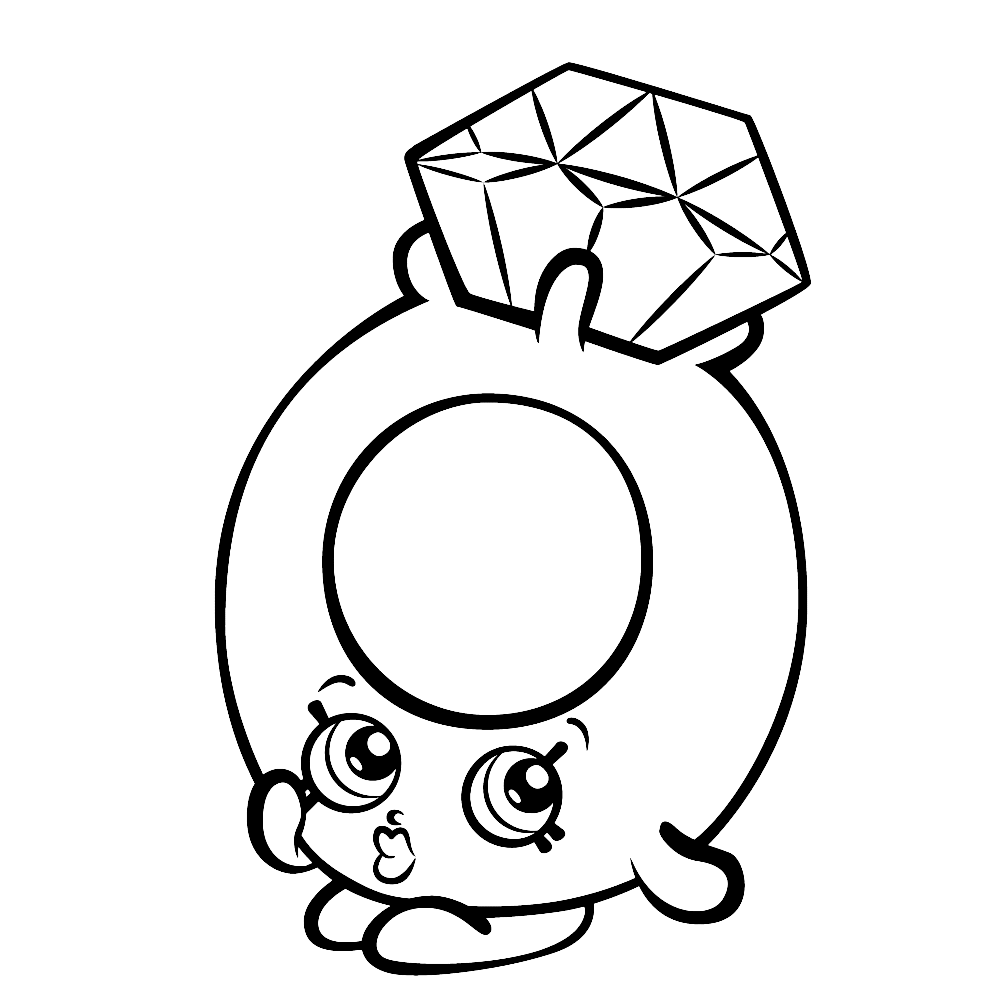 34 Shopkins Kleurplaat