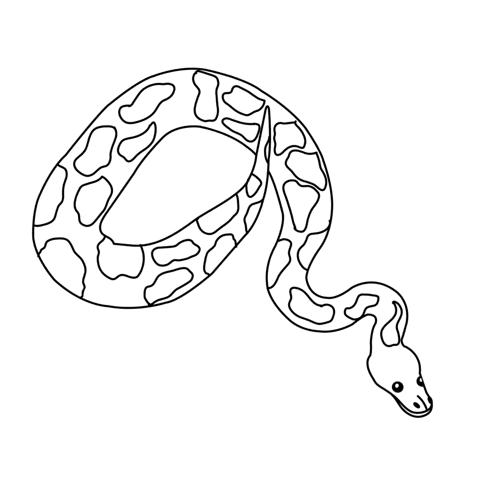 bekijk slangen-0009 kleurplaat