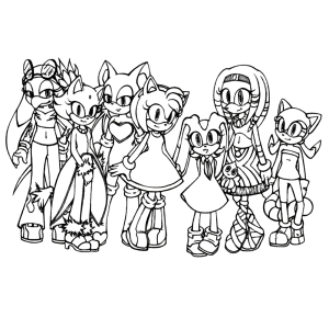 Blaze, Rogue, Tikai, Cream, Amy & Jet