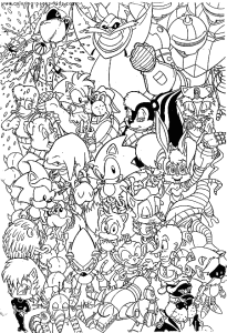 Personages uit het Sonic spel
