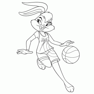 Lola Bunny dribbelt