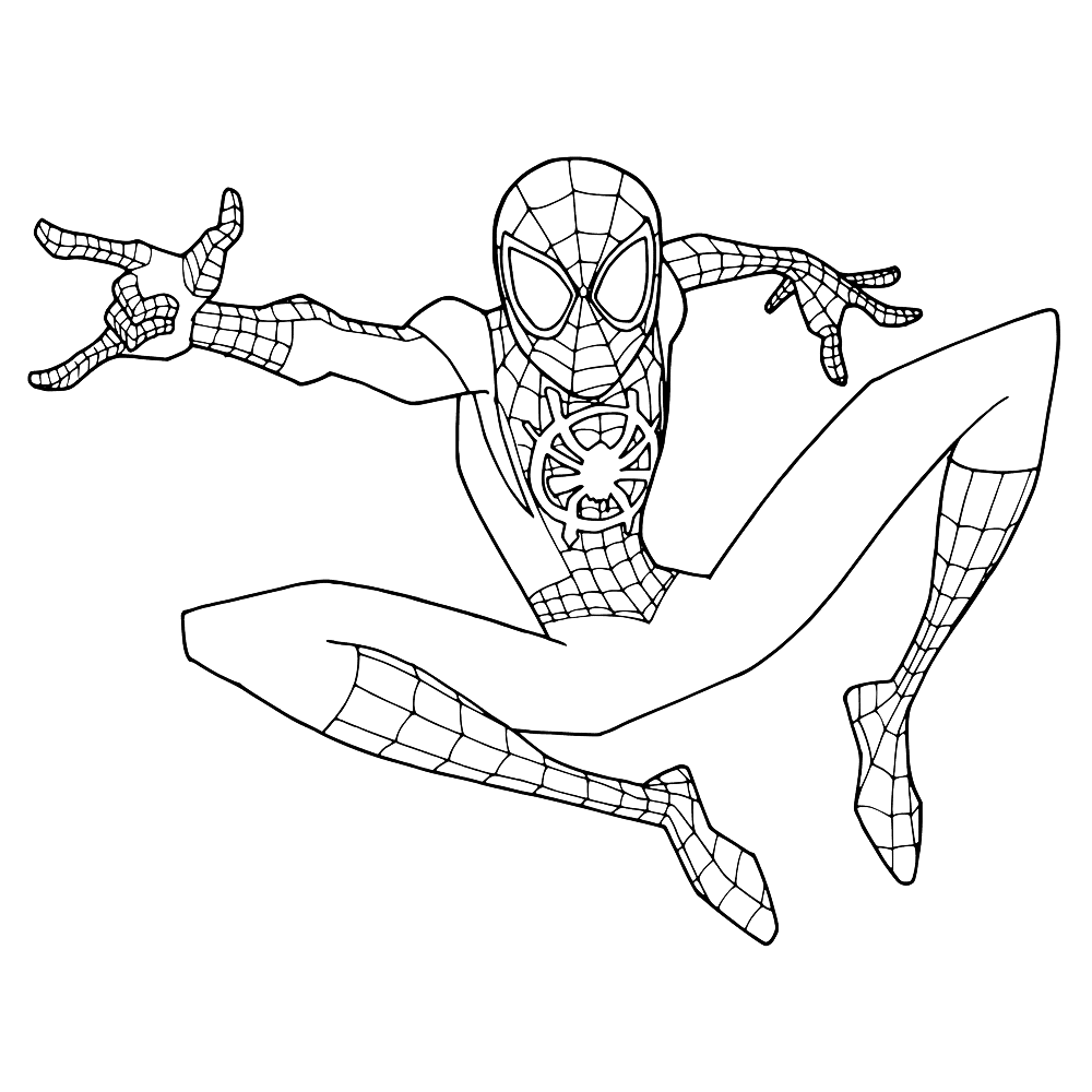 Spider Verse Coloring Pages Printable
