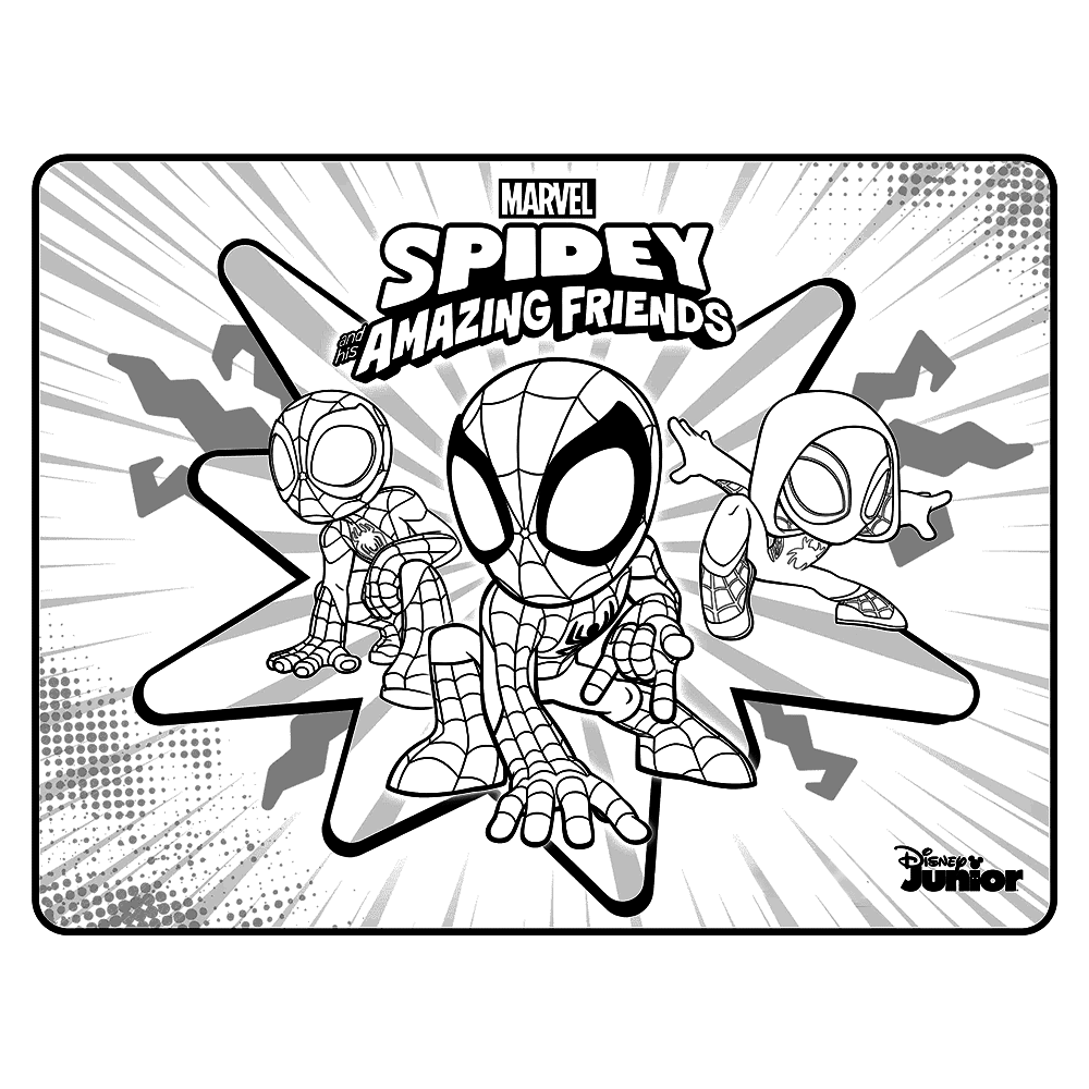 bekijk Marvel’s Spidey and his amazing friends kleurplaat