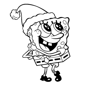 Spongebob in Kerstsferen