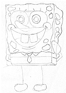 Verbazingwekkend Spongebob Squarepants leren tekenen → Leuk voor kids AM-04