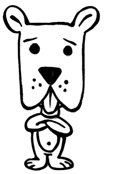 Wonderbaarlijk Teken een eigenwijs hondje → Leuk voor kids TI-38